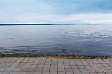 Petrozavodsk. The Onega lake embankment