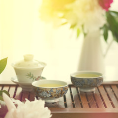 Traditional chinese tea ceremony Cun Fu Cha