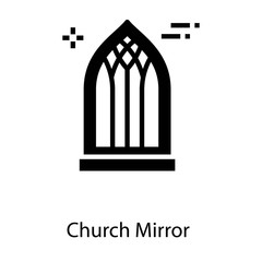  Church Mirror Vector 