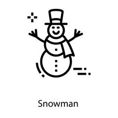  Christmas Snowman Vector 