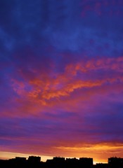 colorful clouds and pretty sky as picturesque phenomenon