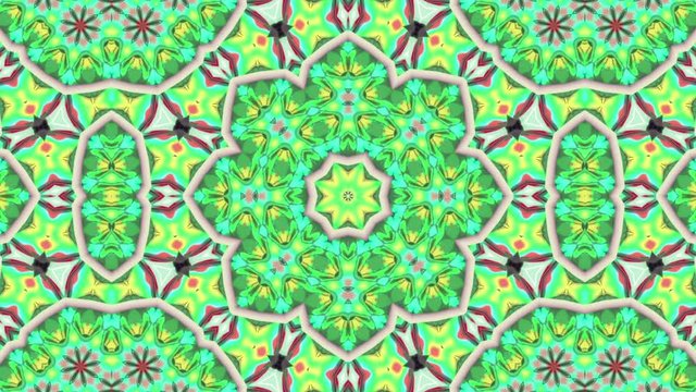3d abstract ornate decorative background. Hypnotic trendy kaleidoscope.