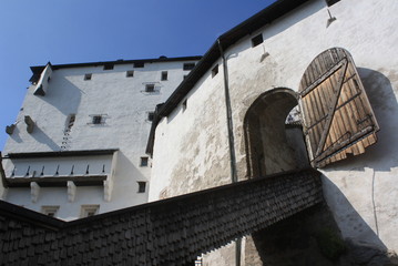 Fototapeta na wymiar Medieval castle in Salzburg