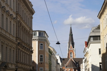 Fototapeta na wymiar Classic architecture in the city of Vienna