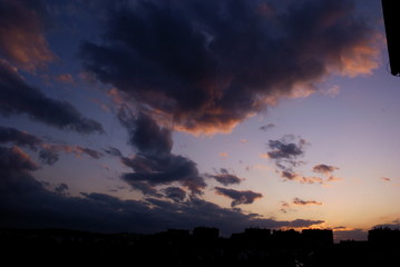colorful clouds and pretty sky as picturesque phenomenon