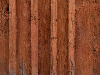 old wood texture background. Aged Natural Old Red Color  Grungy Vintage Wooden Surface. Painted Obsolete Weathered Texture Of Fence