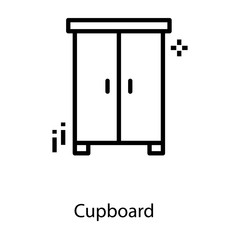  Cupboard Solid Vector 