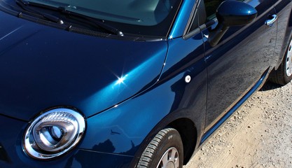 Italy: Details of small car.