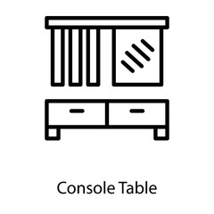  Console Table Vector 