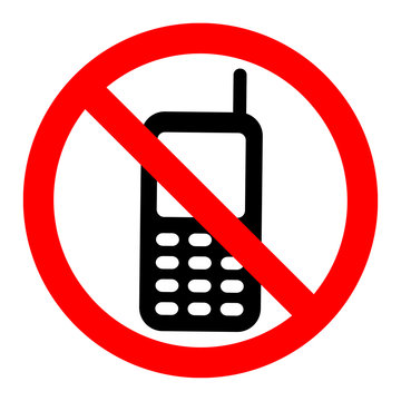No cell phones symbol