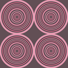 Symmetrical Circle Design In Dark Pastels