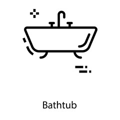 Spa Bathtub Vector 