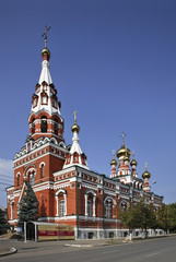 Fototapeta na wymiar Fedosevskaya church in Perm. Russia