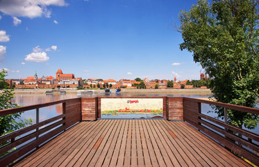 Obraz premium Panoramic view of Torun. Poland