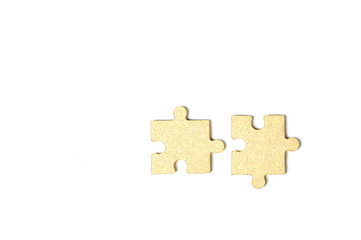2 puzzles on a white background