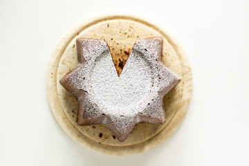 Pandoro, Italian sweet bread cacao and chocolate version