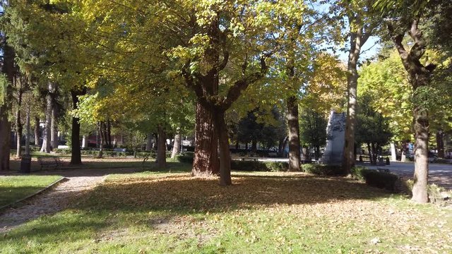 Scenic autumnal sight in Tagliacozzo, province of L'Aquila, Abruzzo, central Italy. 
