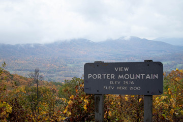 Porter Mountain Sign VA