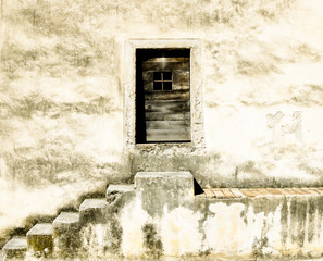 Castiglioncello, Tuscany, Italy. Ancient Medicean door.