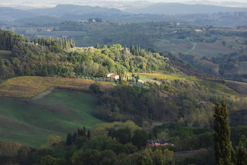 Magnificent Tuscan landscape under the sun