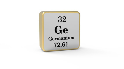 3d Germanium Element Sign. Stock image	