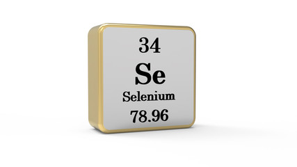 3d Selenium Element Sign. Stock image	