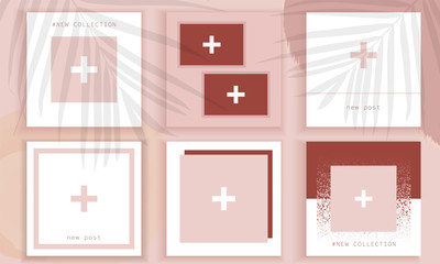 Beautiful template design. Template design. Stories layout for social media design background. Trendy editable.