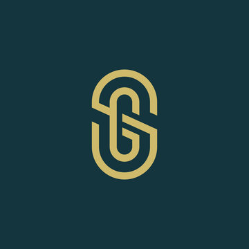 SG Logo. SG Letter Icon Design Vector Illustration.