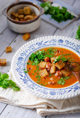 Delicious goulash soup