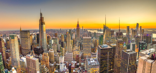 New York City Manhattan midtown buildings skyline 2019 November