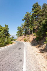 Road through the Taurus mountains