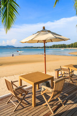 Beach furniture in Bang Tao Beach