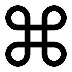 Looped square symbol