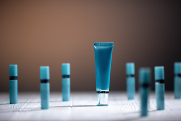 collection of skin care serum and oils for women