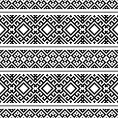 Geometric Ethnic Aztec Pattern Illustration Design in black and white color. design For Background, Frame, Border or Decoration. Ikat, geometric pattern, native Indian, Navajo, Inca