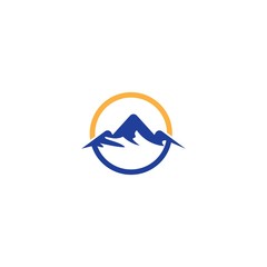 Mountain logo template icon design