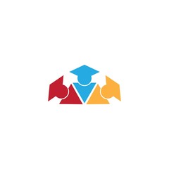 Education logo template vector icon design