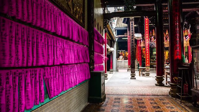 Ba Thien Hau pagoda, Ho Chi Minh City, Vietnam time lapse