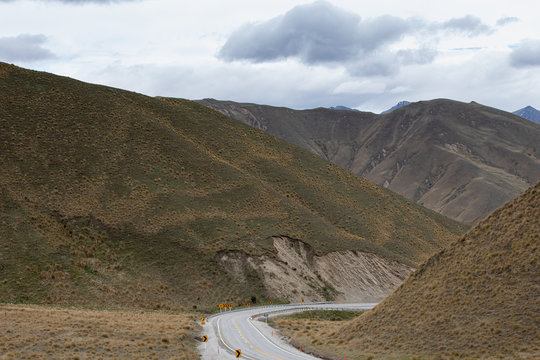 Road in the mountains, New Zealand