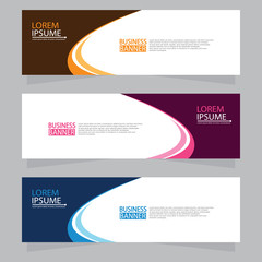 Vector abstract design web banner template. Web Design Elements - Header Design. Abstract geometric web banner template on grey background.Modern banner.