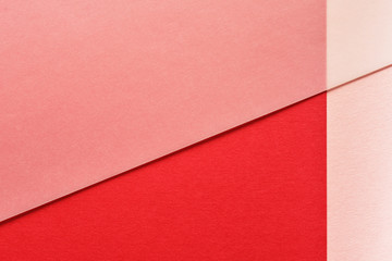 赤とピンクの紙