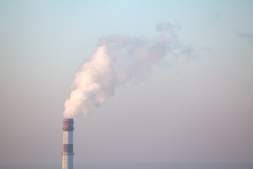 Harmful factory emissions into the sky