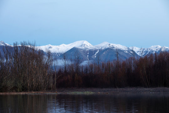 Mountains on Lake Pukaki, South Island, New Zealand
