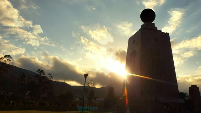 Middle world monument, equator line, Quito, Ecuador