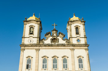 Fototapeta na wymiar Beautiful Basilica of the Lord of Bonfim in Salvador Brazil