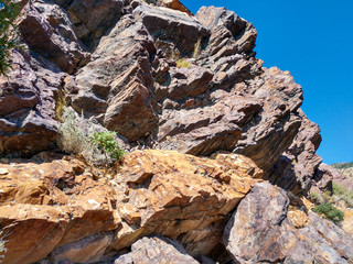 Rock in Albuquerque, New Mexico from the Sandia Mountain Crest