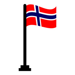 Norway flags icon vector design symbol