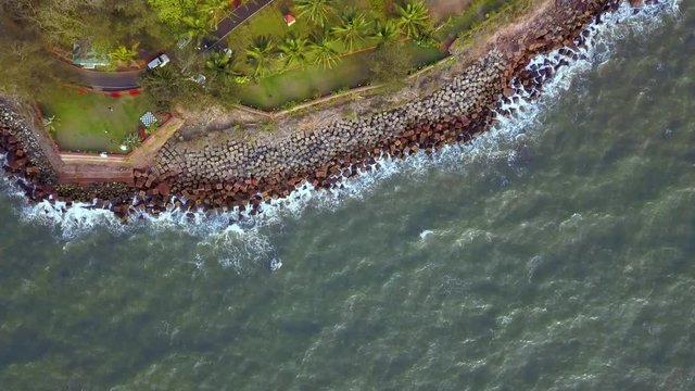 Coast At Raj Bhavan In Goa, India