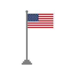 United States of America flags icon vector design symbol