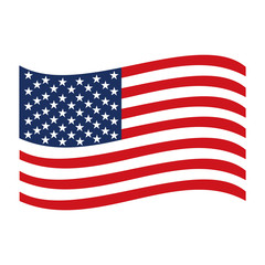 United States of America flags icon vector design symbol